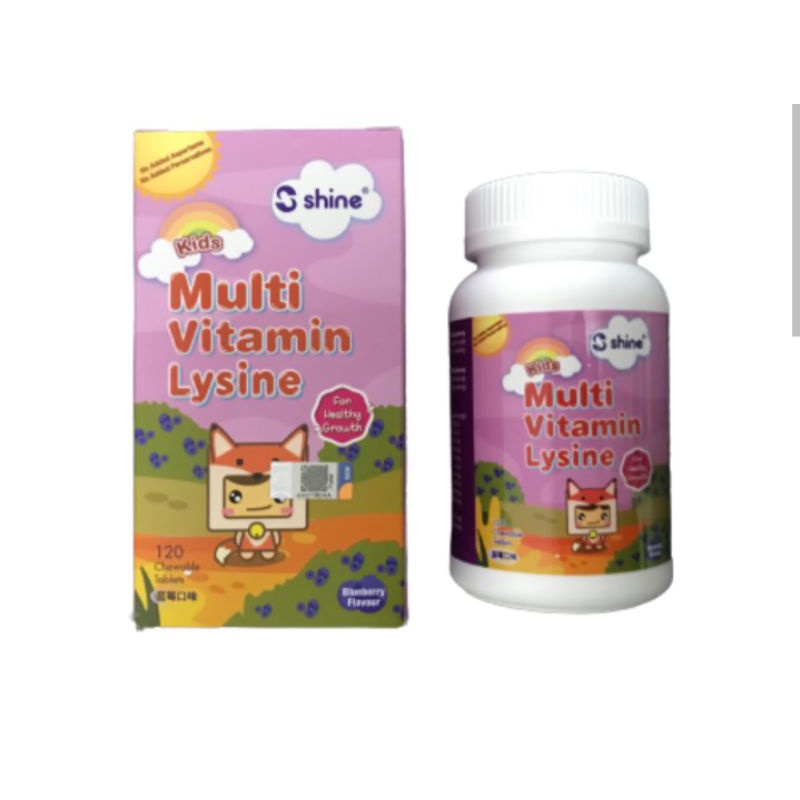 SHINE KIDS MULTIVITAMIN LYSINE BLUEBERRY 120'S Shopee Malaysia