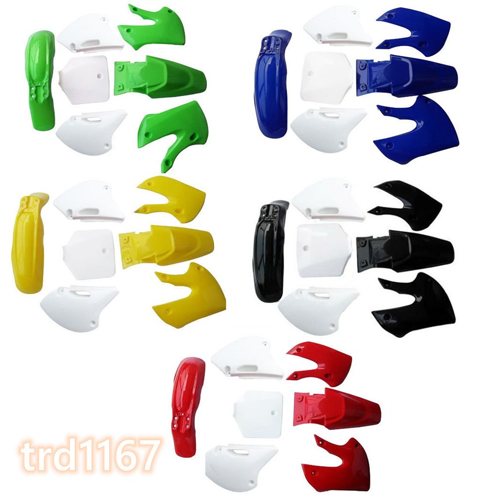 Aazon.co: YC Yier Fairing Kit Plastic Fender &ap; Tall Seat for Kawasaki KLX110 KX65 KLX 110 KX