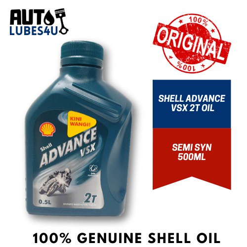 Shell Advance VSX 2T (Wangi) 0.5L Semi Synthetic - Untuk Pasaran ...