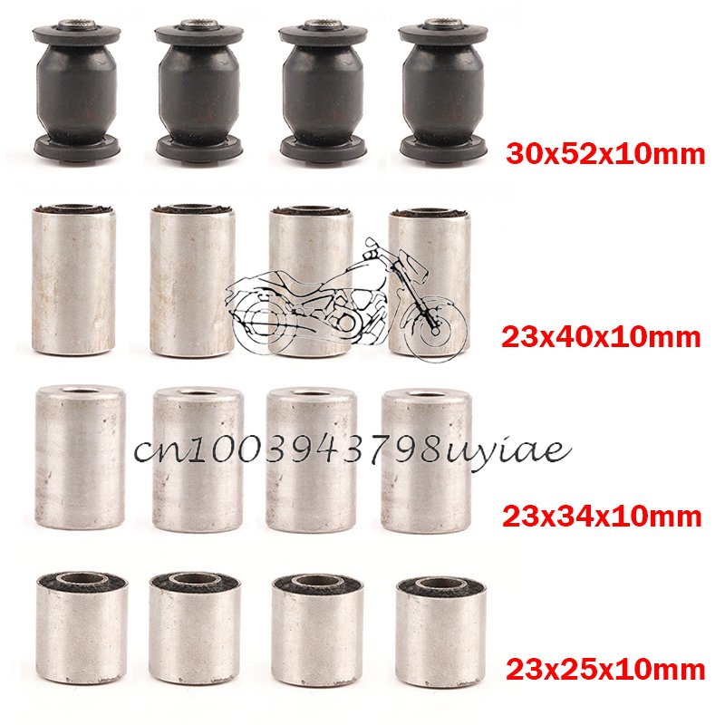 4Pcs/lot 23/30*25/34/40/52*10mm Swing Arm Mount Bushing for China UTV