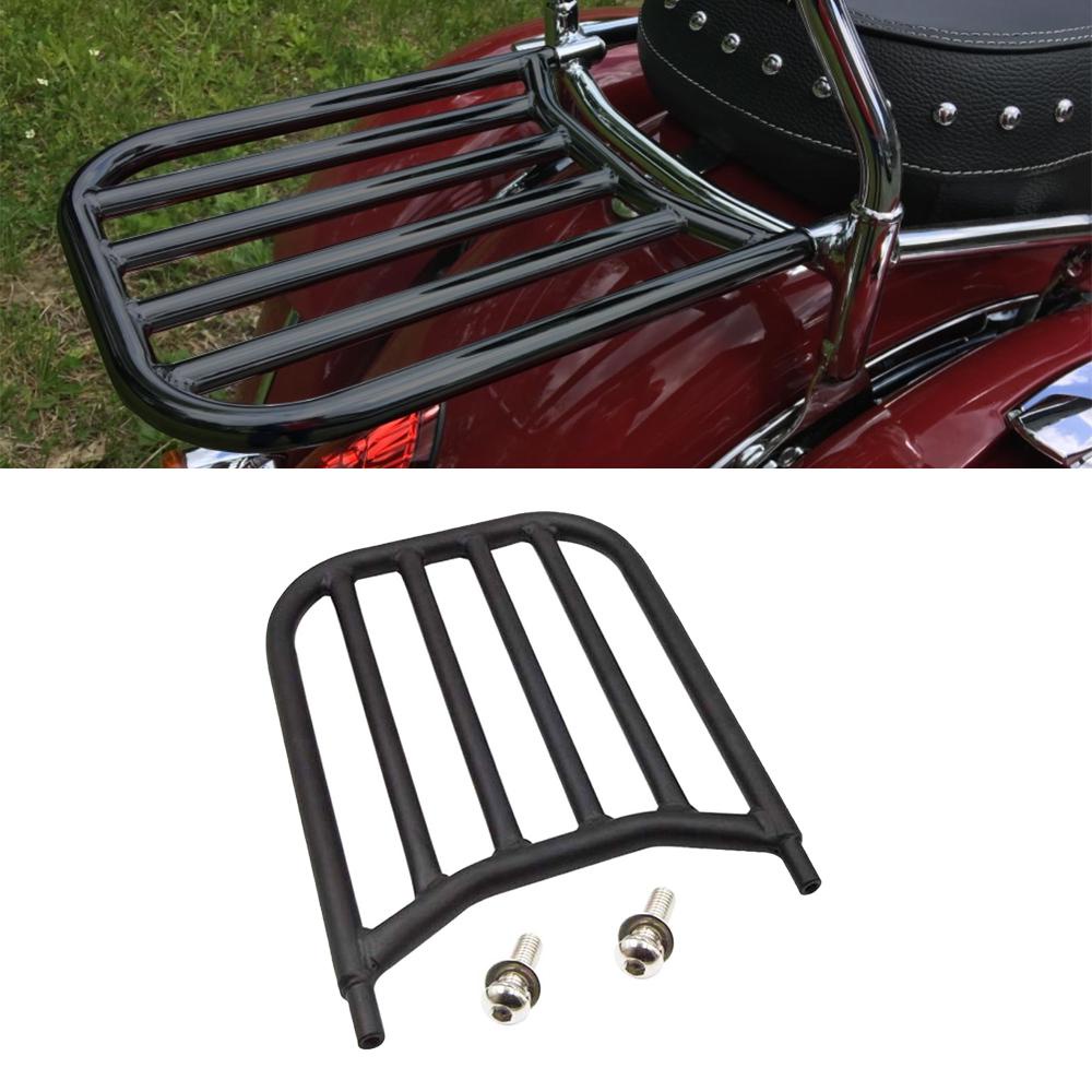 Glossy Black Backrest Sissy Bar Luggage Rack For Indian Chieftain Chief