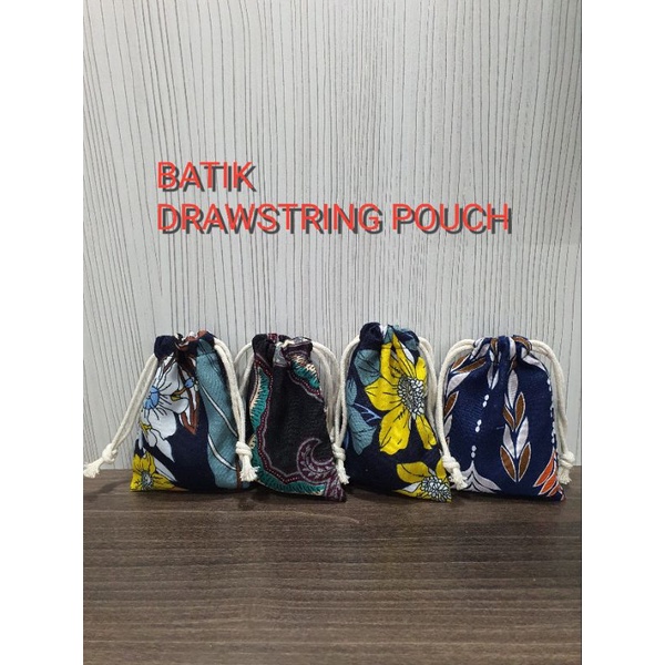 Batik Drawstring Pouch Shopee Malaysia