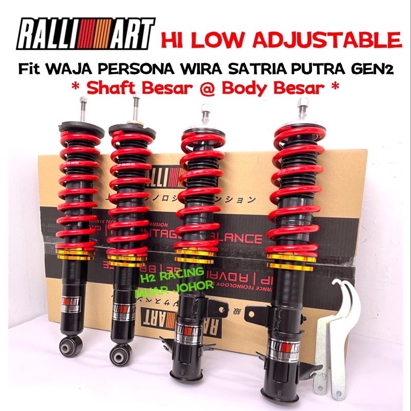 WIRA WAJA PERSONA GEN2 SATRIA PUTRA HI LOW ADJUSTABLE RALLIART 6k 4k