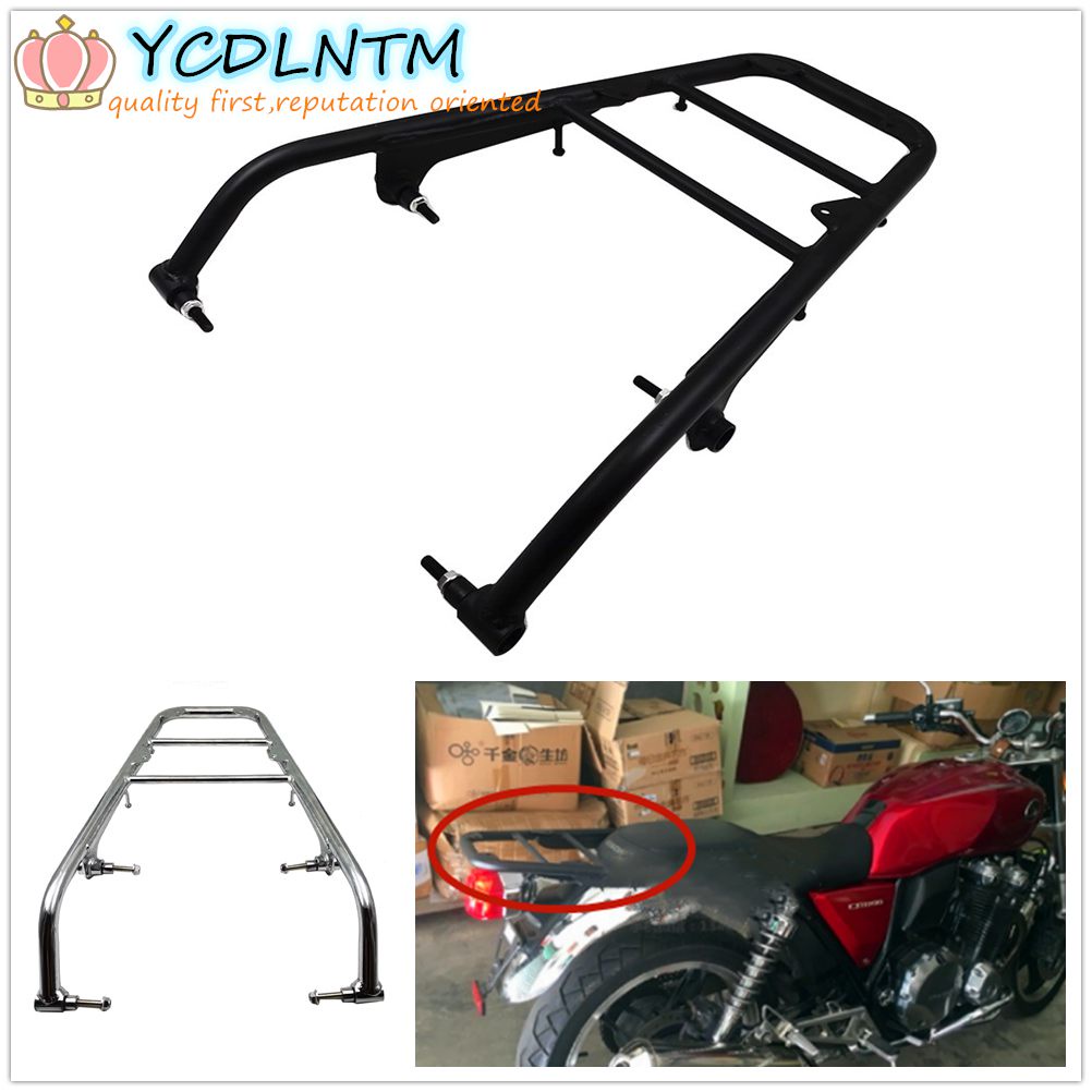 Luggage Rack Rear Saddlebag Support Touring Shelf Carrier Cargo Holder