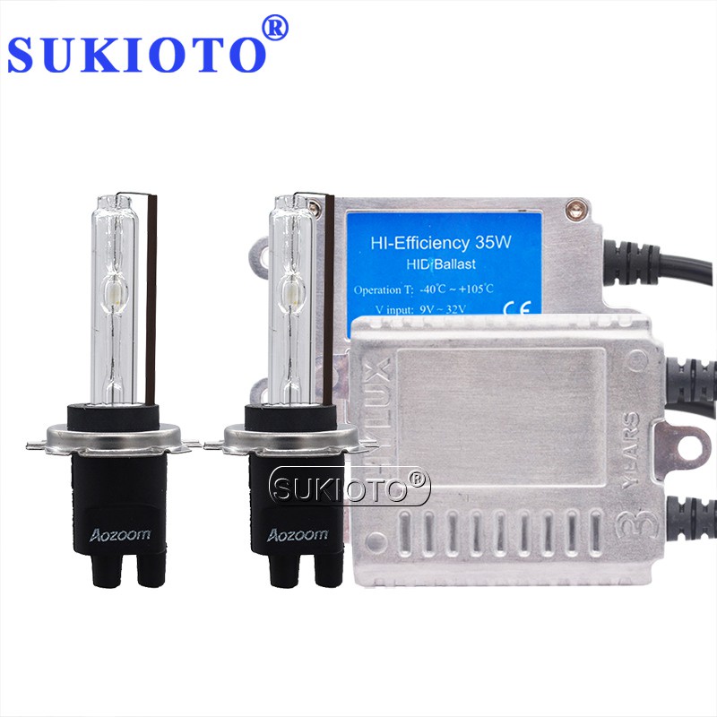 SUKIOTO Original Hylux Aozoom HID Xenon Headlight Kit 35W H1 H7 H11 D2H