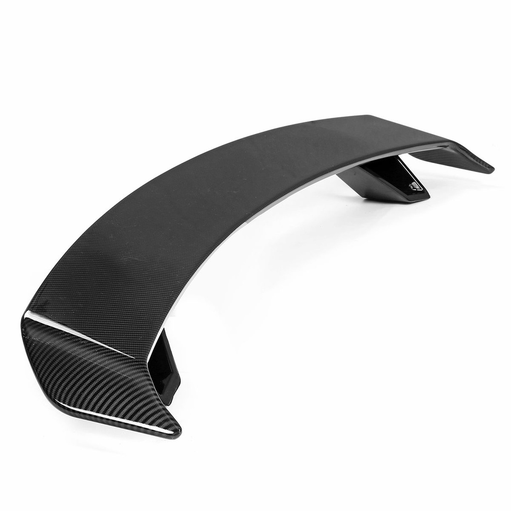 Carbon Fiber Look/Gloss Black Car Rear Trunk Boot Lip Spoiler Wing Big