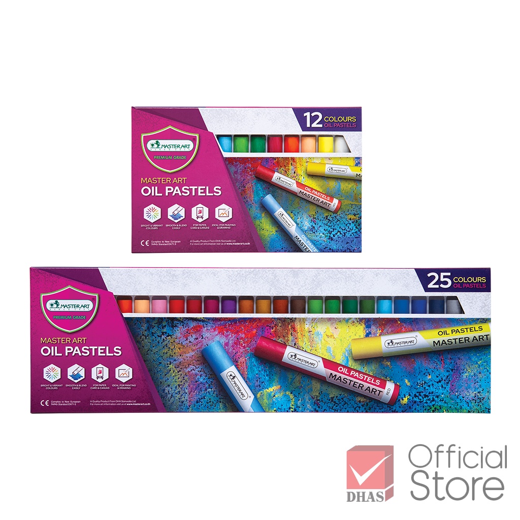 Master Art Oil Pastel 12/25 Colours | Shopee Malaysia