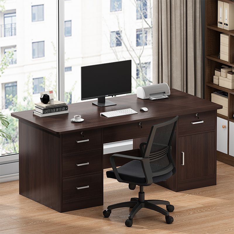 Desk home desktop computer table and chair combination simple modern ...