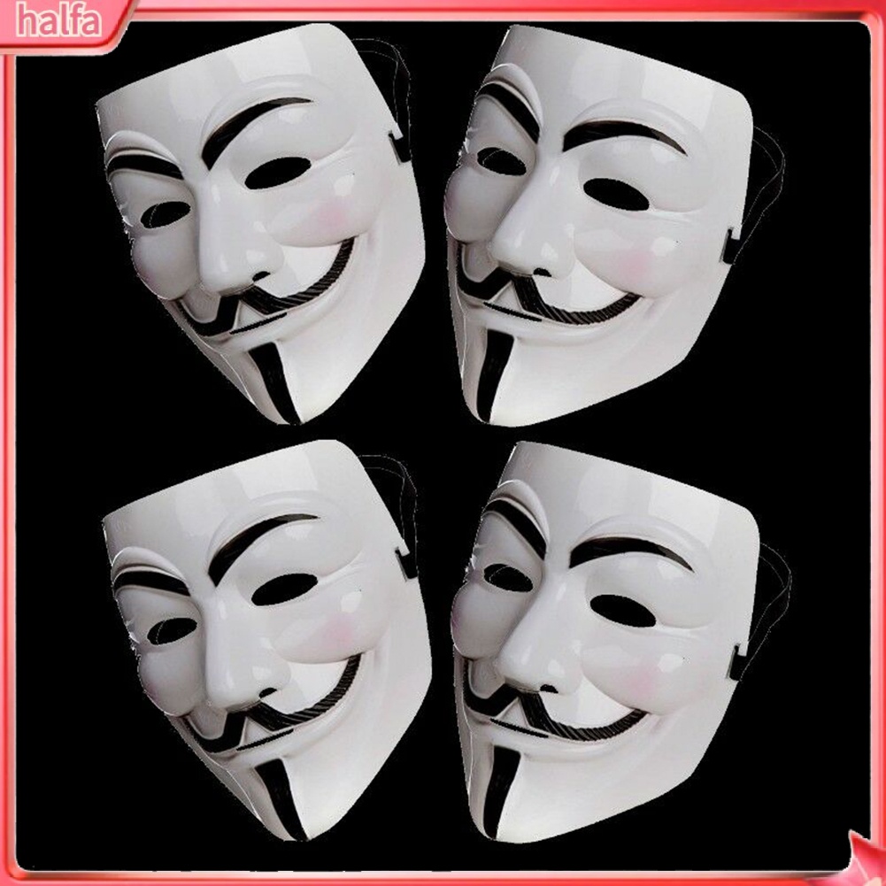 HALFA| Anonymous Hacker V for Vendetta Master Face Mask Fancy Dress ...