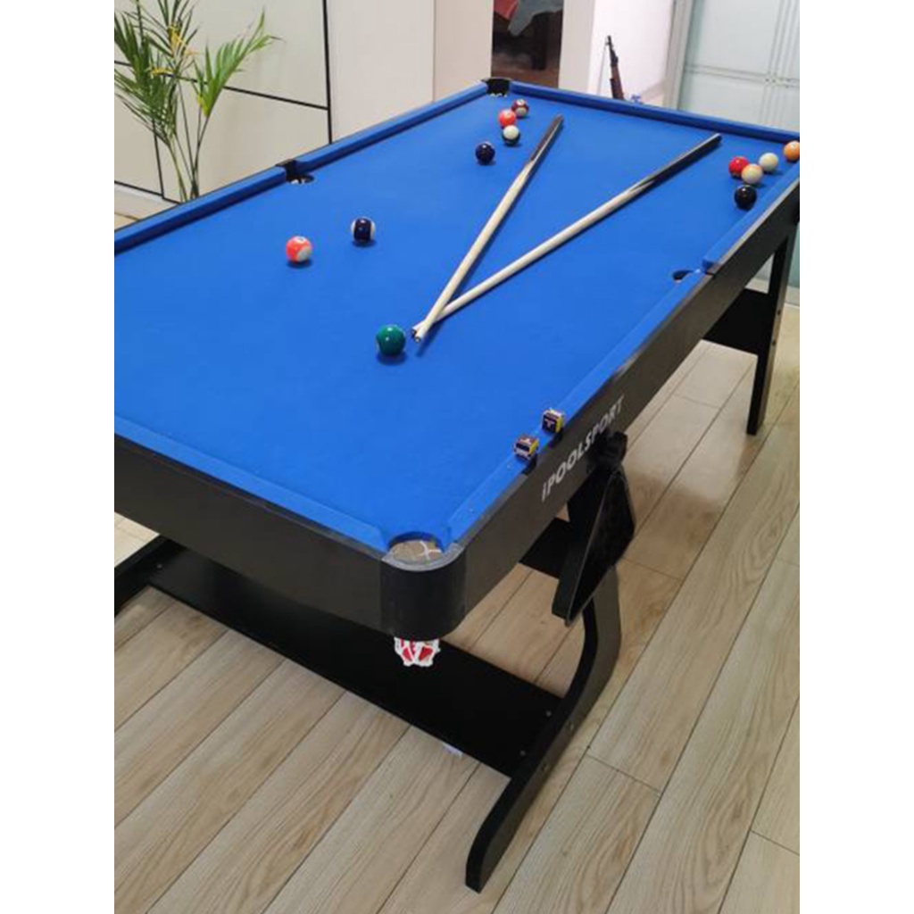 IPOOLSPORT folding wooden pool table home large children s standard