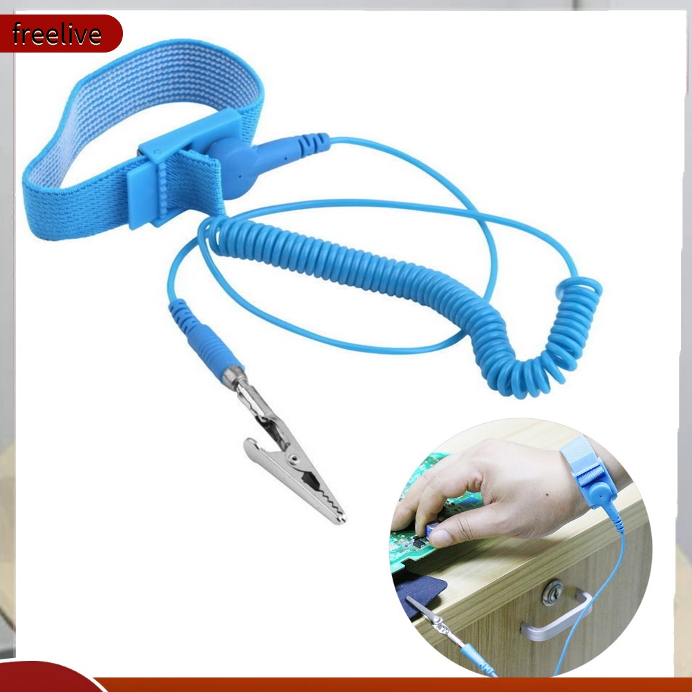 (freelive) Anti-static Esd Electric Shock Prevent Grounding Wrist Strap 