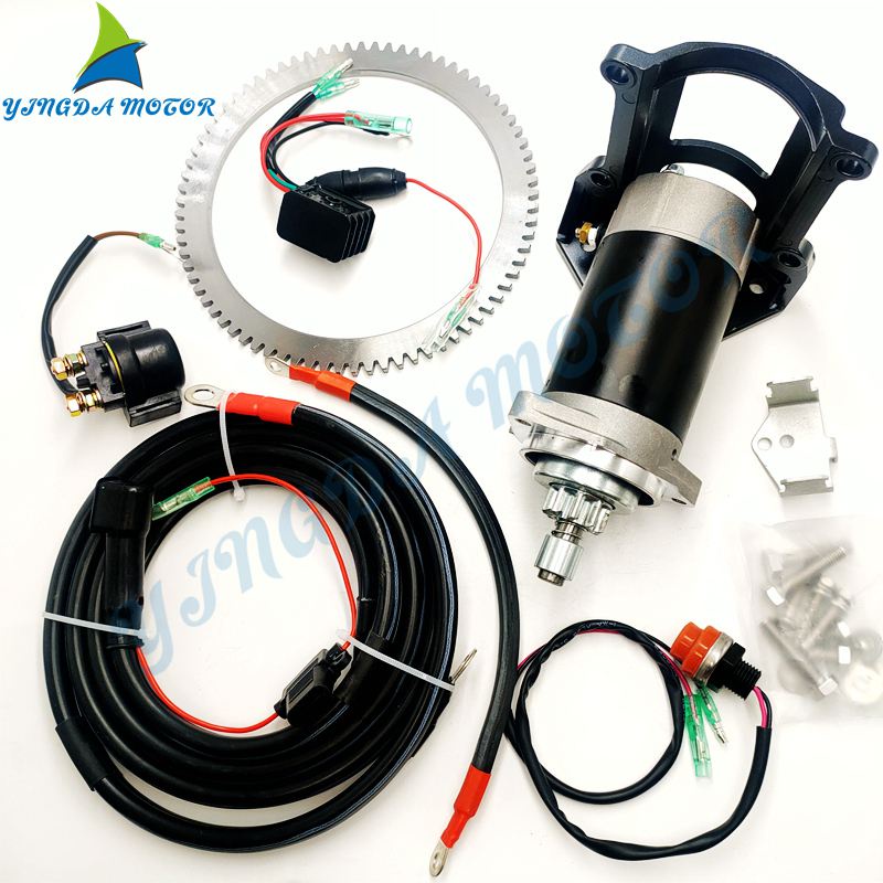 Electric Start Kit For Suzuki Tohatsu Mercury Outboard Parts Starter