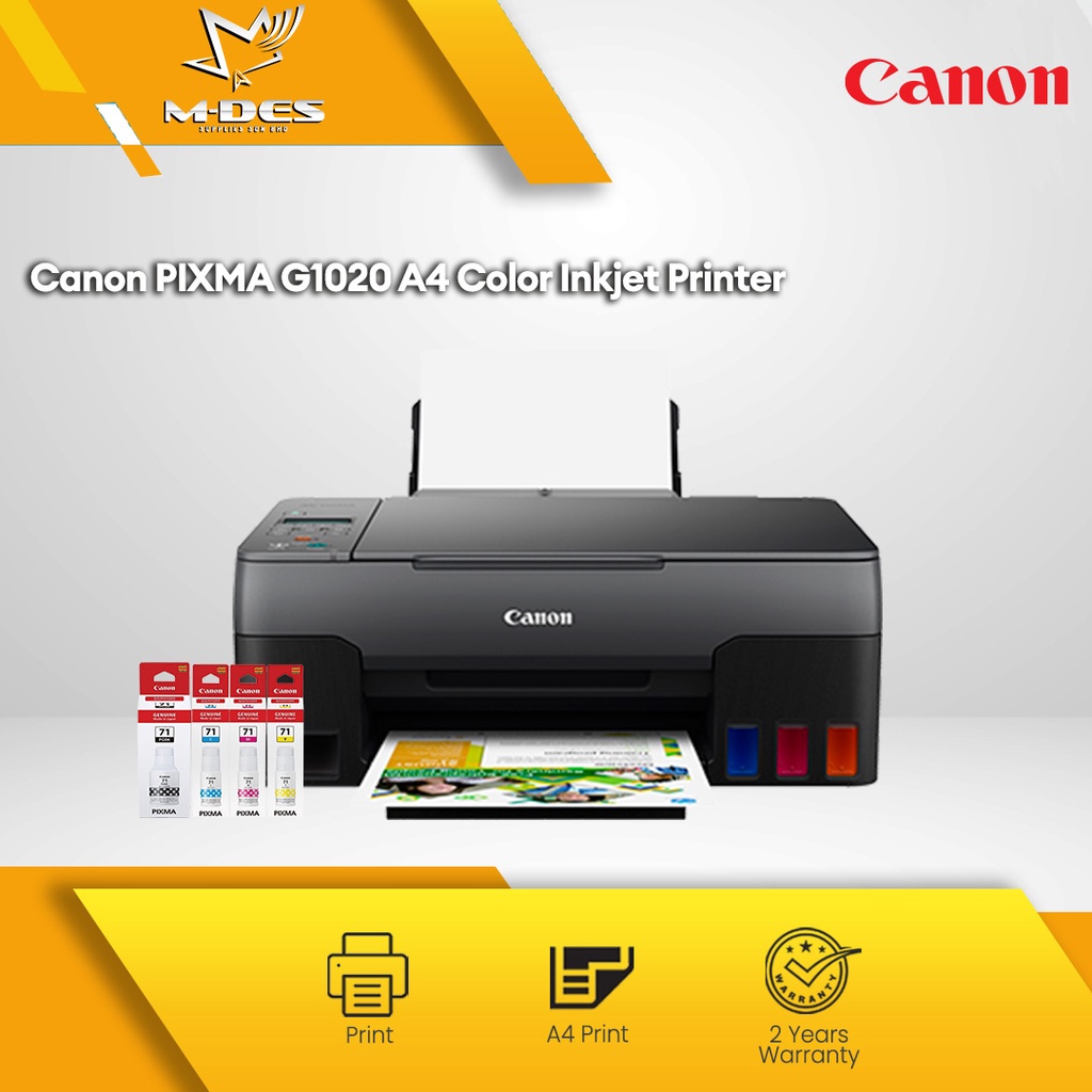 Canon Pixma G1020 Single Function Inkjet Printer Canon Ink Tank Printer Canon Gi 71 Gi71 G 8025