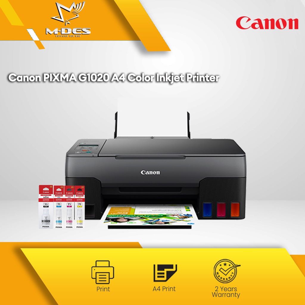 Canon Pixma G1020 Single Function Inkjet Printer / Canon Ink Tank ...