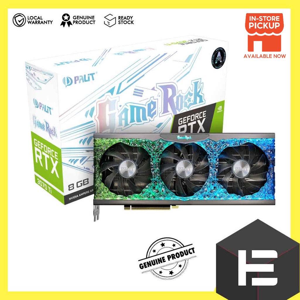 PALIT GeForce RTX 3070 Ti Gamerock 8GB GDDR6X ( NED-307T019P2-1047G ...