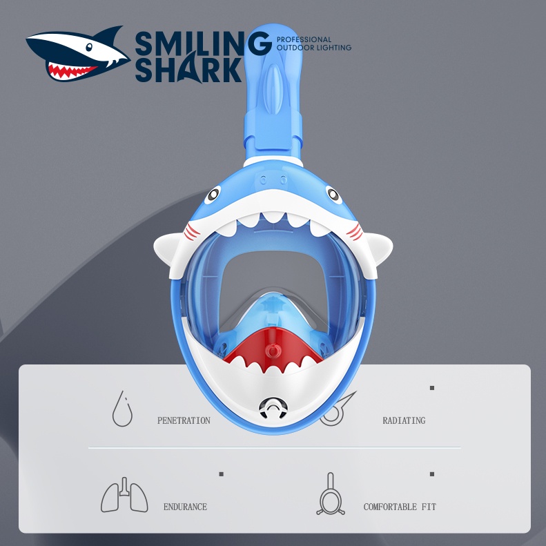 Smiling Shark Snorkeling Mask Dive Mask Diving Mirror Children