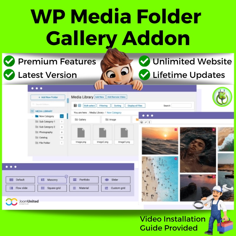 [Free Updates] WP Media Folder Gallery Addon WordPress Plugin [Premium