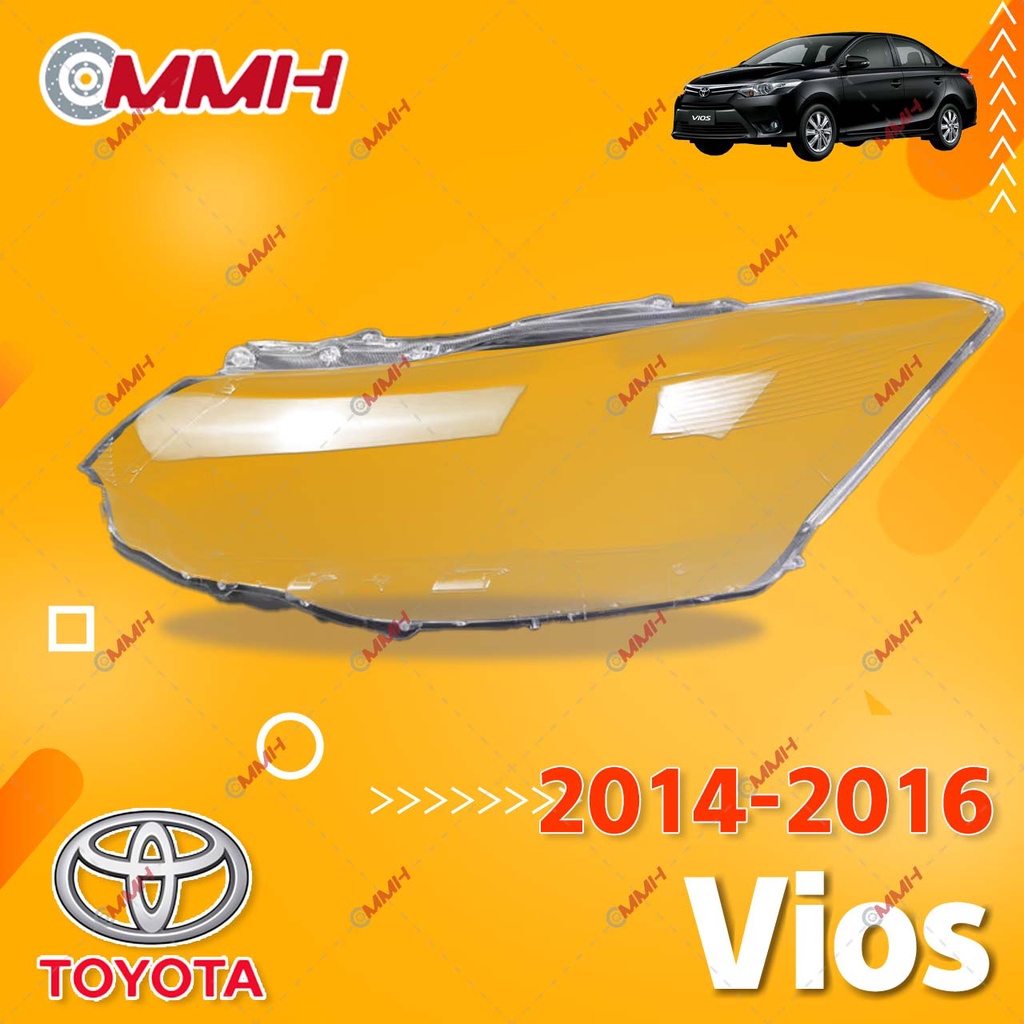 Toyota Vios Headlamp 14 15 16 Ncp150 Headlamp Cover Headlight Cover Cap Lampu Depan Headlamp