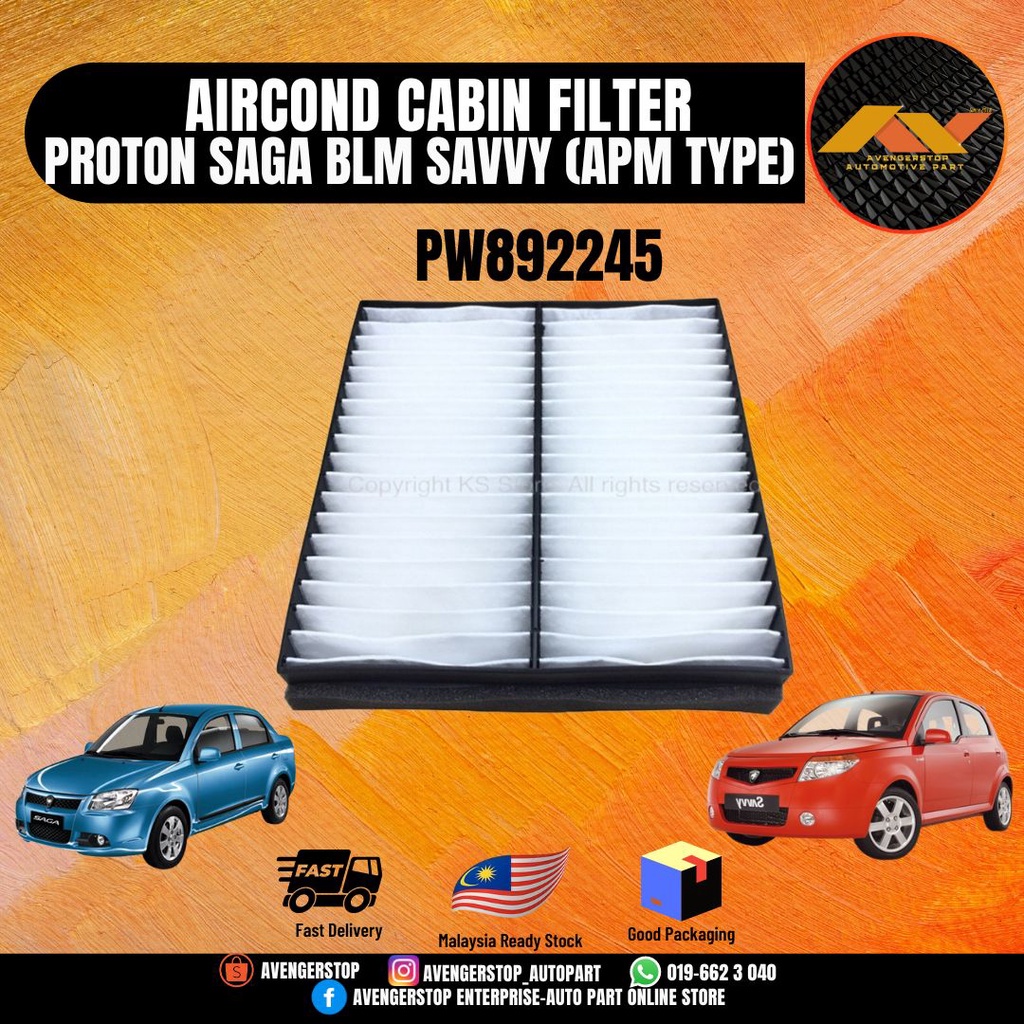 AirCond Cabin Filter for Proton Saga BLM (0810) & Proton Savvy APM