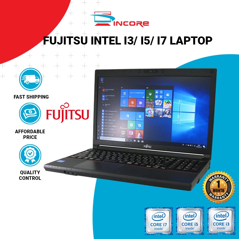 Fujitsu Laptop INTEL I3 I5 I7 1ST 2ND 3RD GEN 4TH 5TH 7TH GEN 4GB 8GB ...