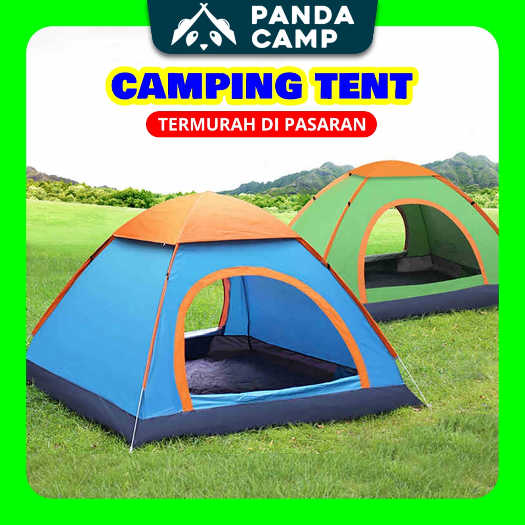 PANDACAMP Khemah Camping Murah Camping Tent Waterproof Auto Tent Automatic Tent Camping Pop Out