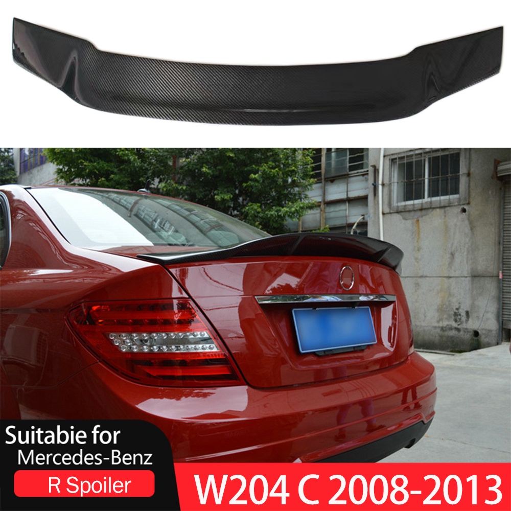 Mercedes W204 Renntech Style Spoiler Carbon Fiber R Style Spoiler For