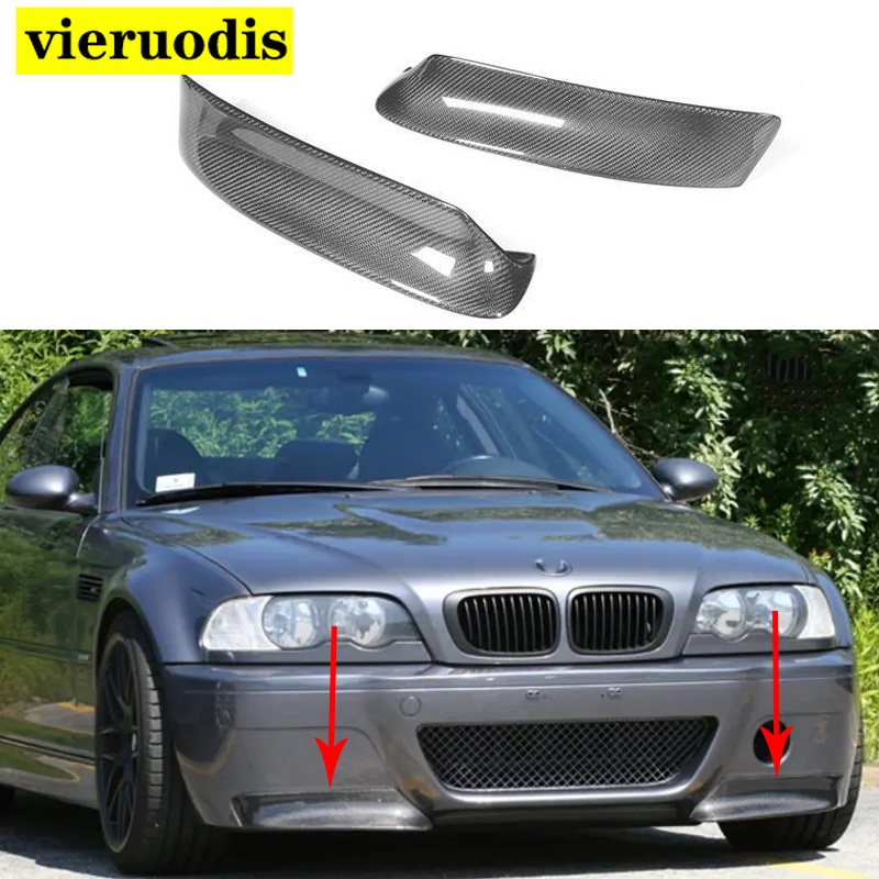 2PCS Clear Front Bumper Side Marker Light Reflectors For BMW 3 Series E46 / M3 (1999-2006) - US Spec Replacement