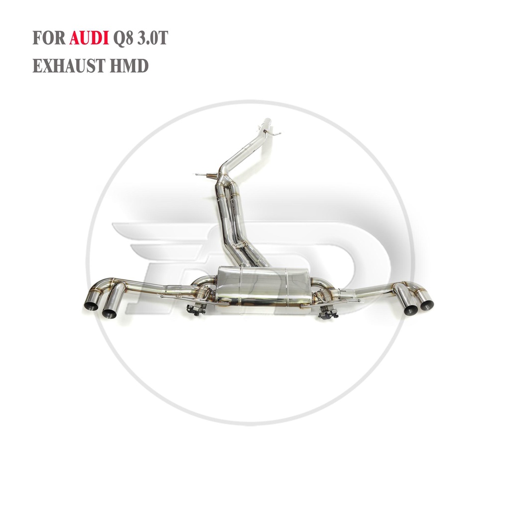 HMD Stainless Steel Exhaust System Performance Catback for Audi Q8 3.0T