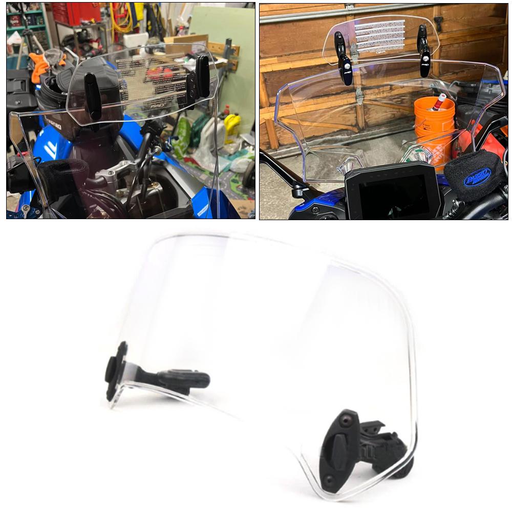 Universal Motorcycle Windshield Extension Spoiler Windscreen Air