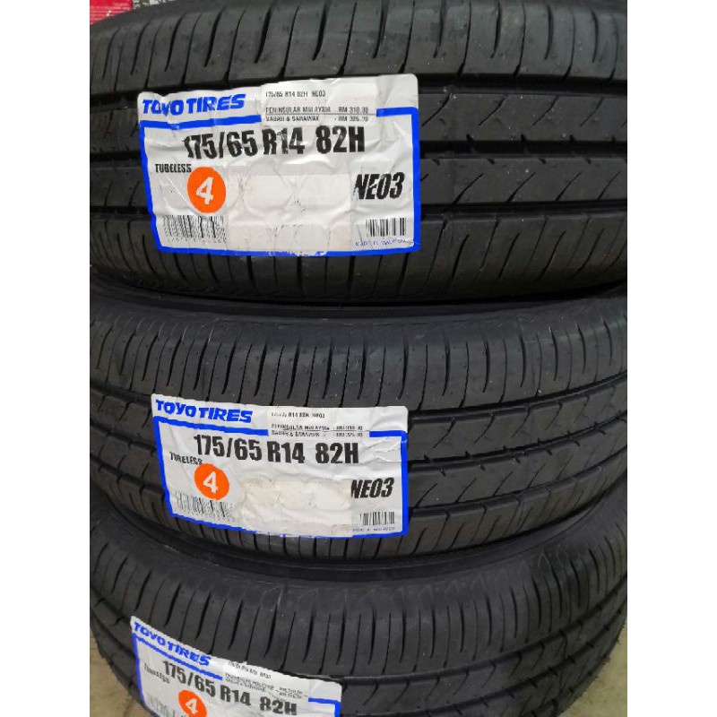 175/65/14 Toyo Nano Energy 3 Tyre Tayar | Shopee Malaysia