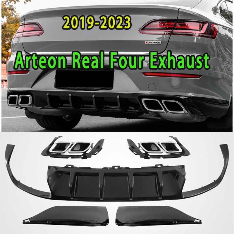 For VW Arteon Four Exhaust Stainless Steel Exhaust 2018 2019 2021 2022