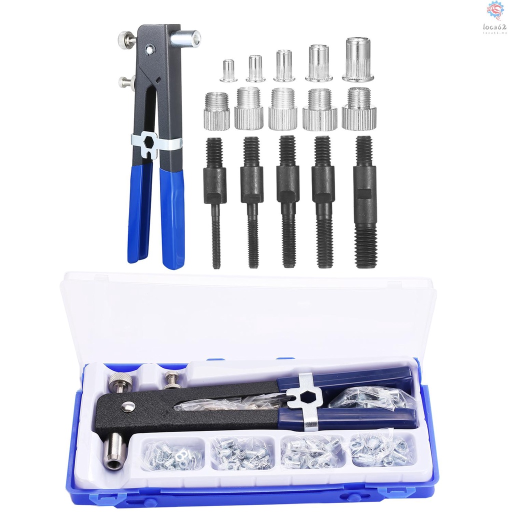 [Fast delivery]86PCS Rivet Nut Tool Kit Set Blind Rivet Nut Hand ...