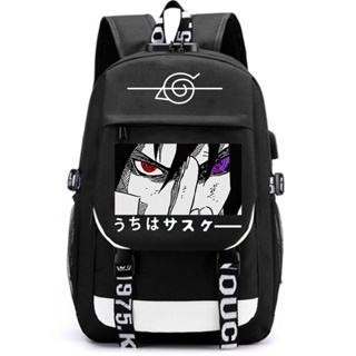 New Anime Naruto Peripheral Backpack Primary and Secondary School Beautiful  Students School Bag Two-piece Cartoon Backpack