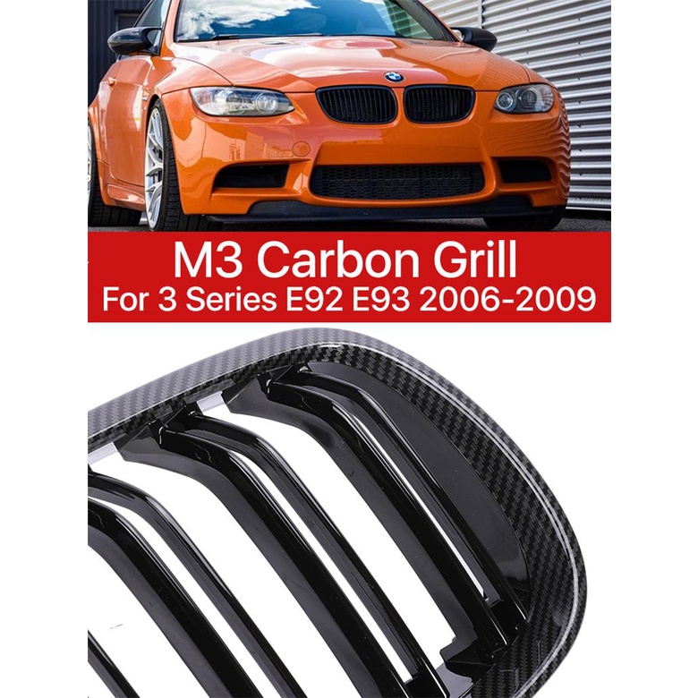 M3 Front Bumper Kidney Inside Grille M Colour Carbon Fiber Design Lower ...