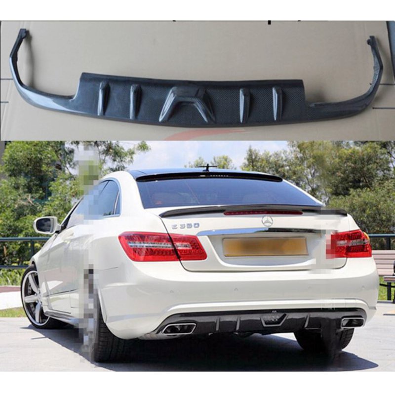 Car CF Rear Bumper Spoiler Lip, Auto Car Rear Bumper Diffuser For ...
