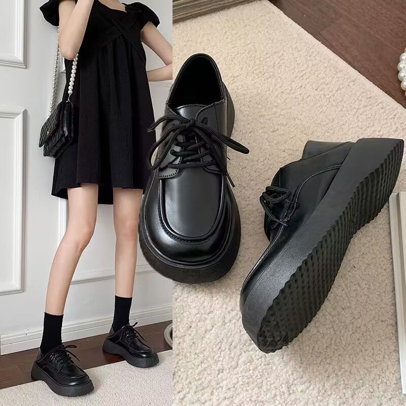 Large Size Women's Shoes 4143 Small Leather Shoes Women's Lazy Loafers