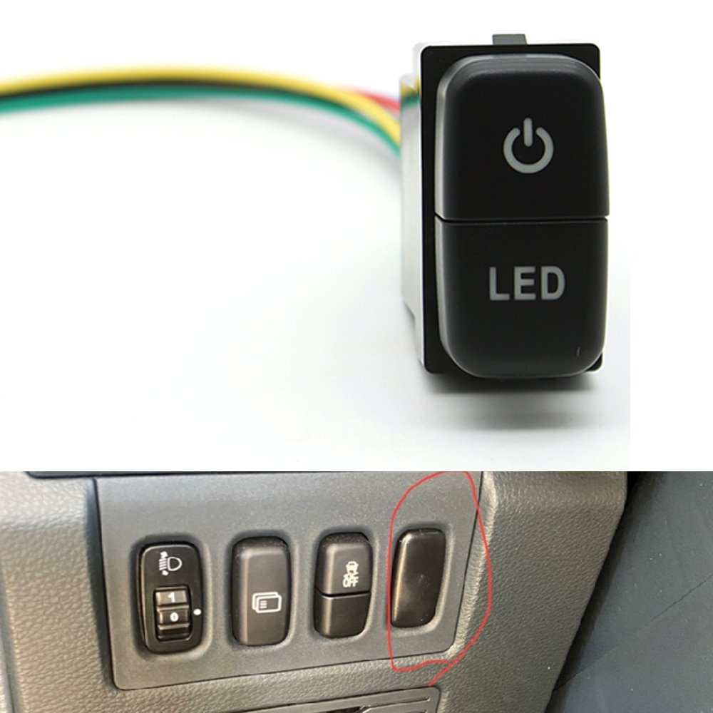 Dual Switch Auto Power On Off Switch LED Power Supply Push Button ...