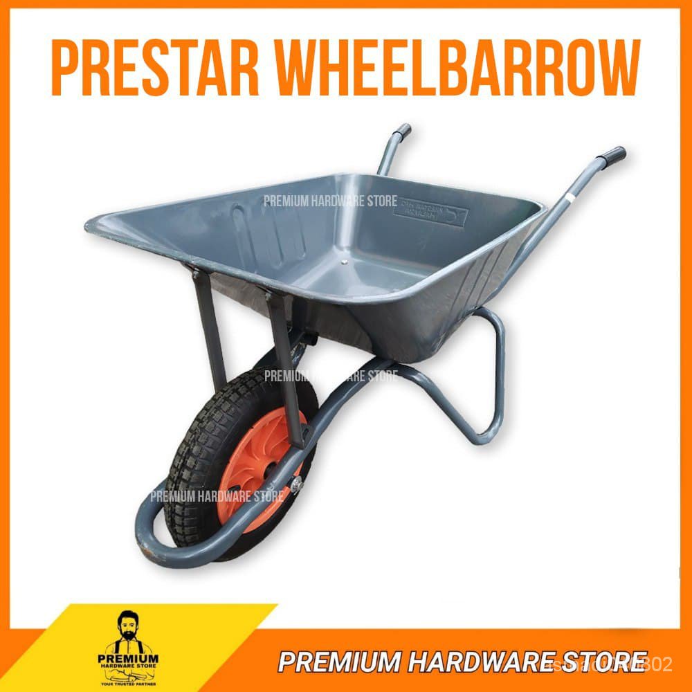 Qmprestar Wheelbarrow Cart Wheel Barrow (shallow & Deep) Garden Trolley 