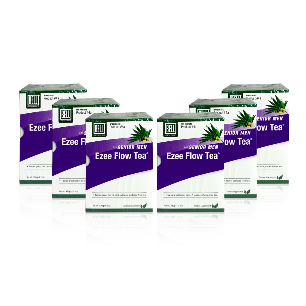 6x Ezee Flow Tea Prostate Health Support For Men, 100 Natural. Reduce