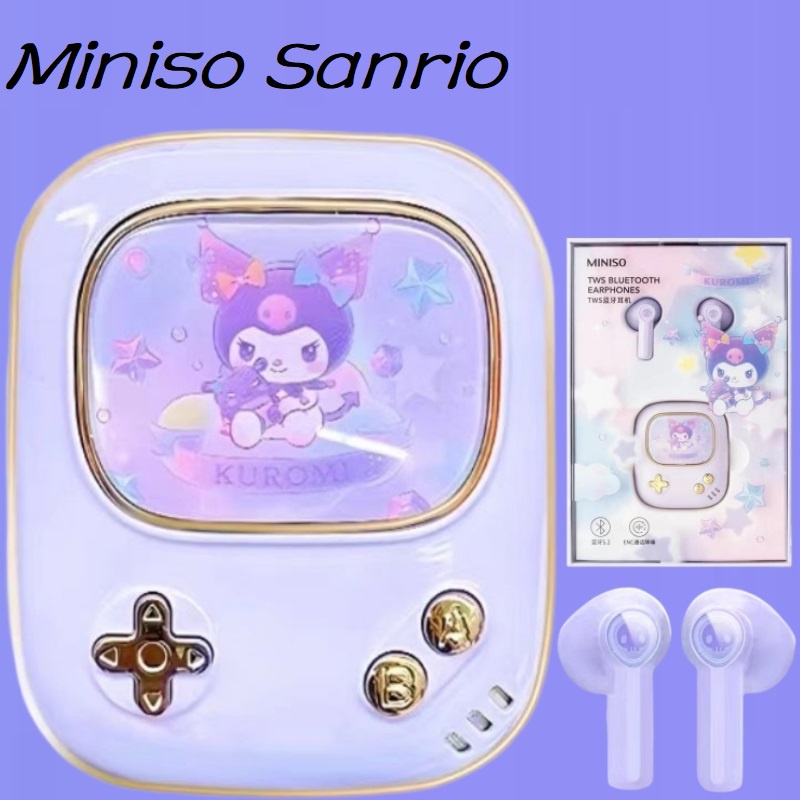 Miniso Sanrio Wireless Bluetooth Noise Cancelling Gaming Earbuds ...