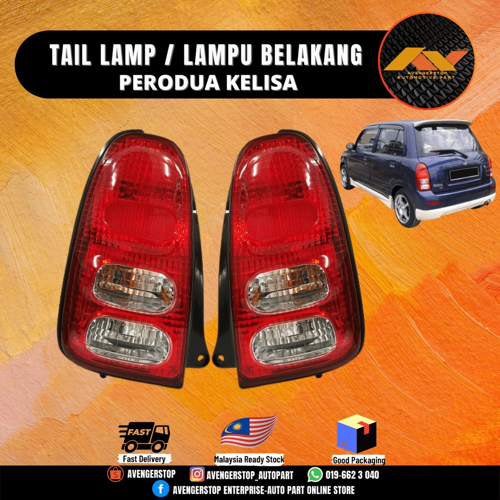 FASTLINK PERODUA KELISA TAIL LAMP LAMPU BELAKANG LIGHT NEW HIGH QUALITY