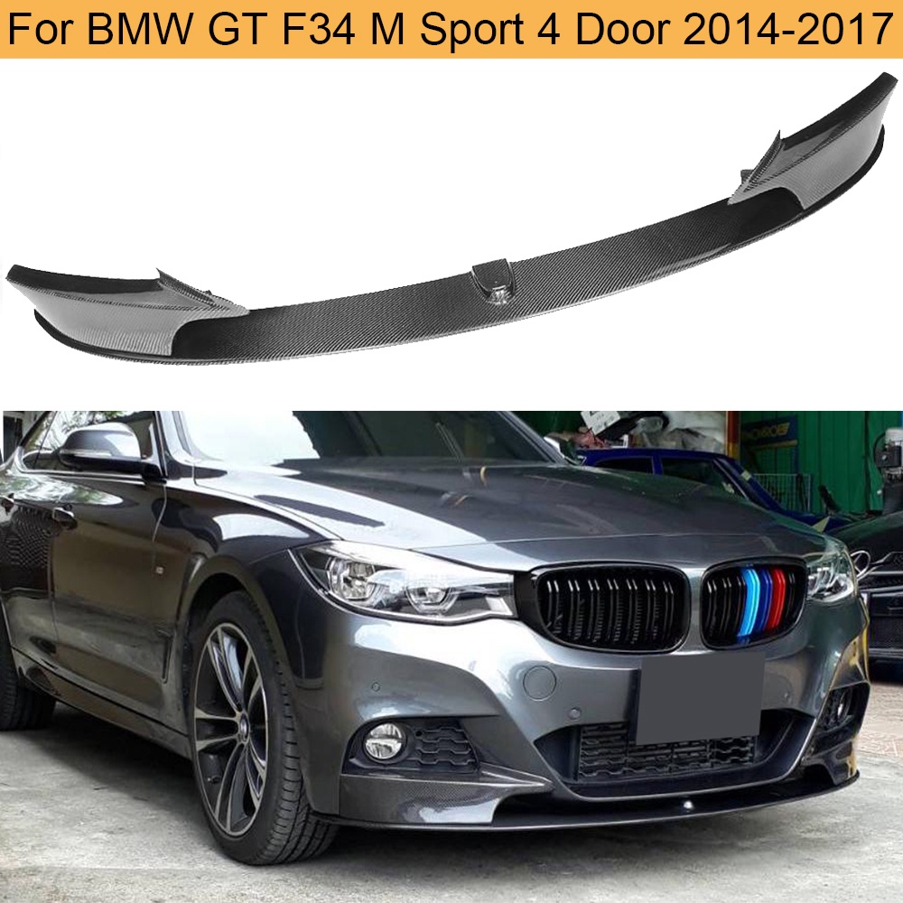 Carbon Fiber Front Bumper Lip Spoiler for BMW 3 Series GT F34 M Sport 4 ...