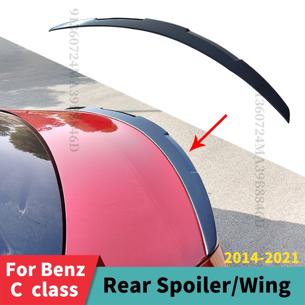 GT Style Sport Boot Lip Rear Trunk Spoiler Wing For Mercedes W205 C205