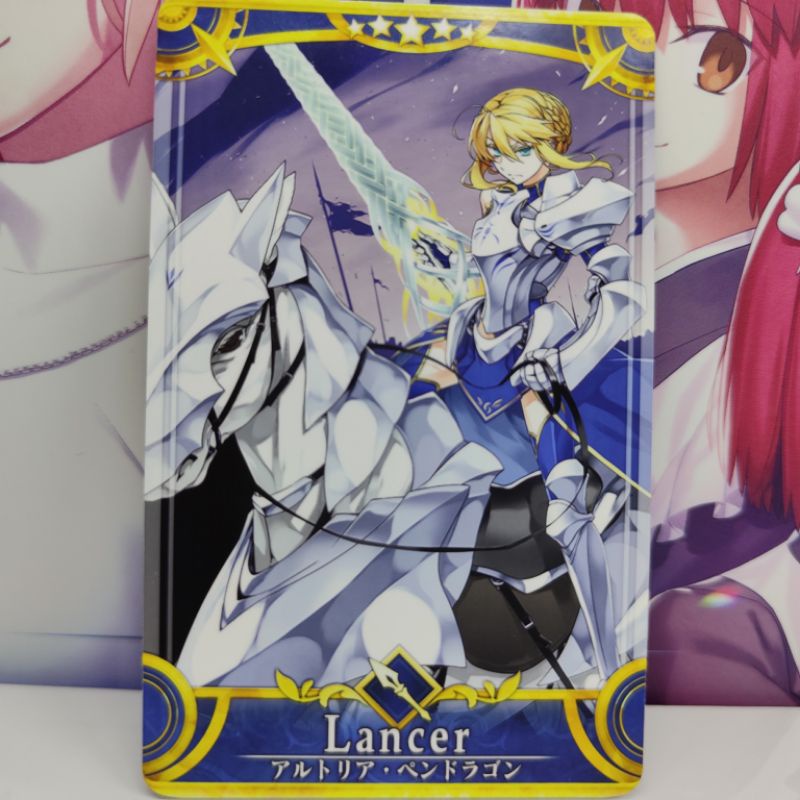 Fgo Artoria Pendragon Lancer / Latoria card (Fate Grand Order Arcade ...