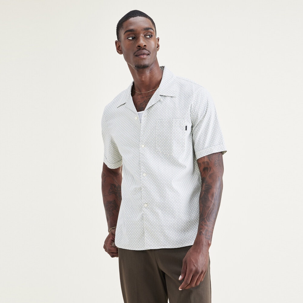 Dockers® Men's Camp Collar Regular Fit Shirt A1732-0017 | Shopee Malaysia
