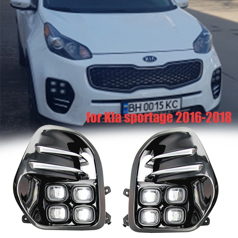 headlight For KIA Sportage KX5 2016 2017 2018 Fog Lights LED DRL