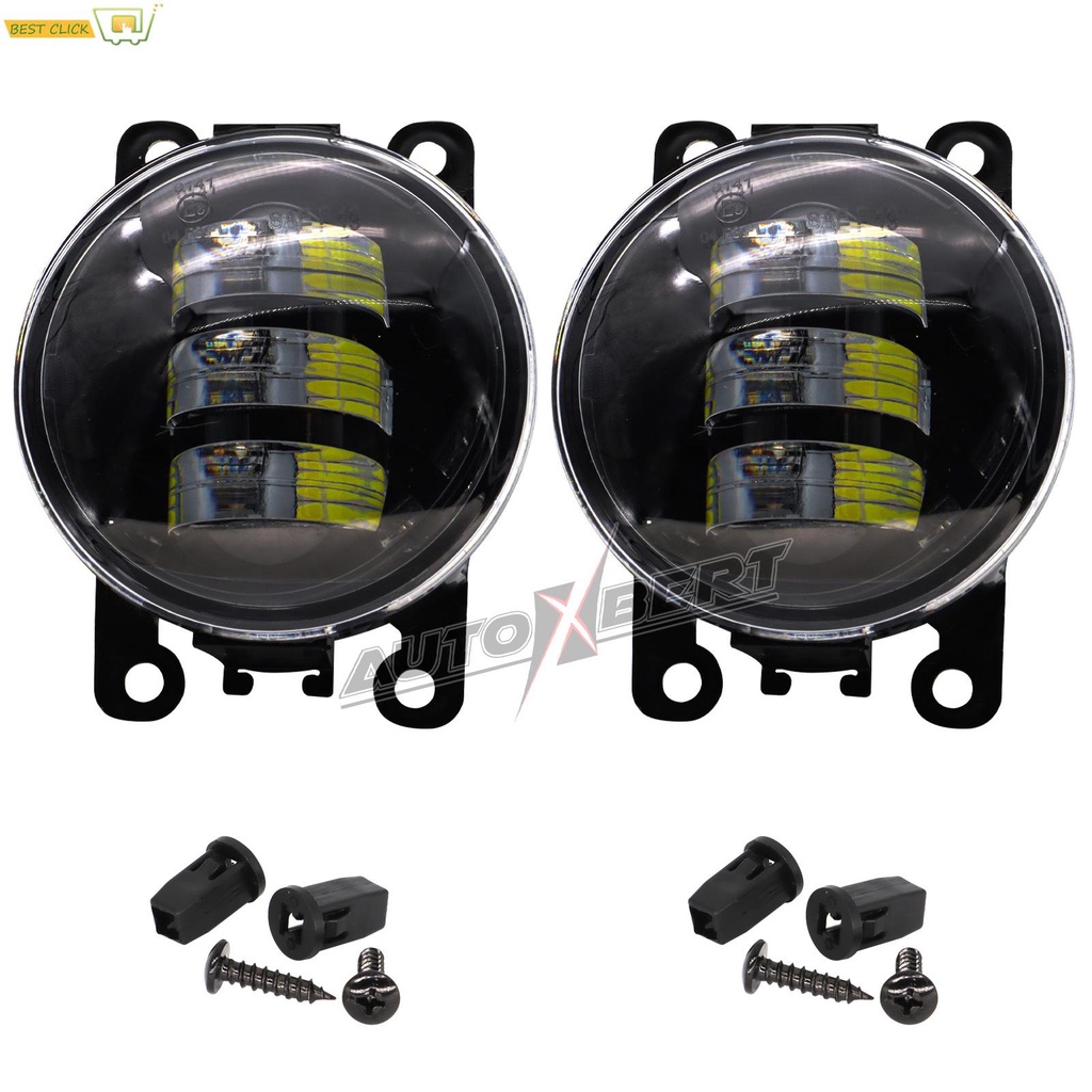 2Pcs/Pair Fog Light Lamps Assembly LED White Front Headlight For Dacia