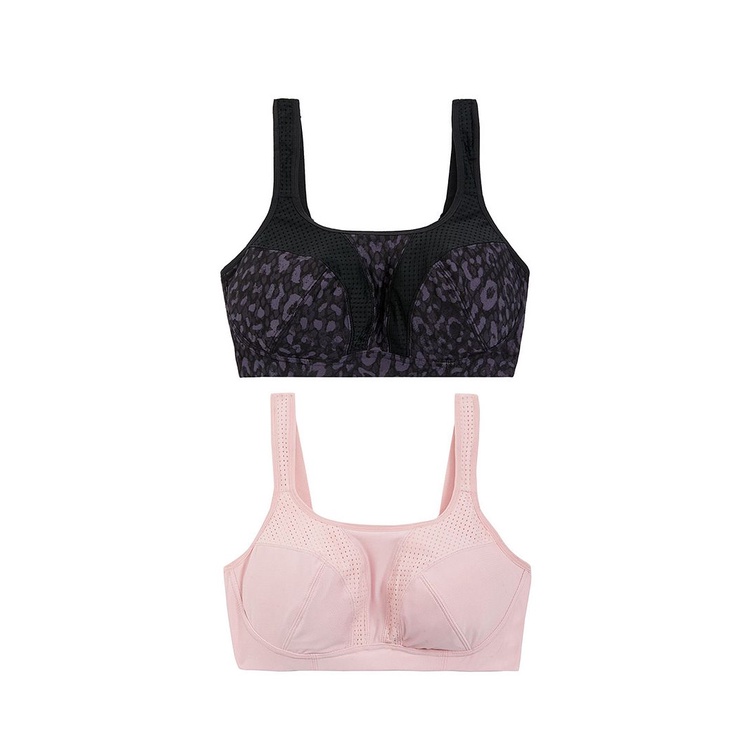 M&S 2pk Ultimate Support Non Wired Sports Bras A-E