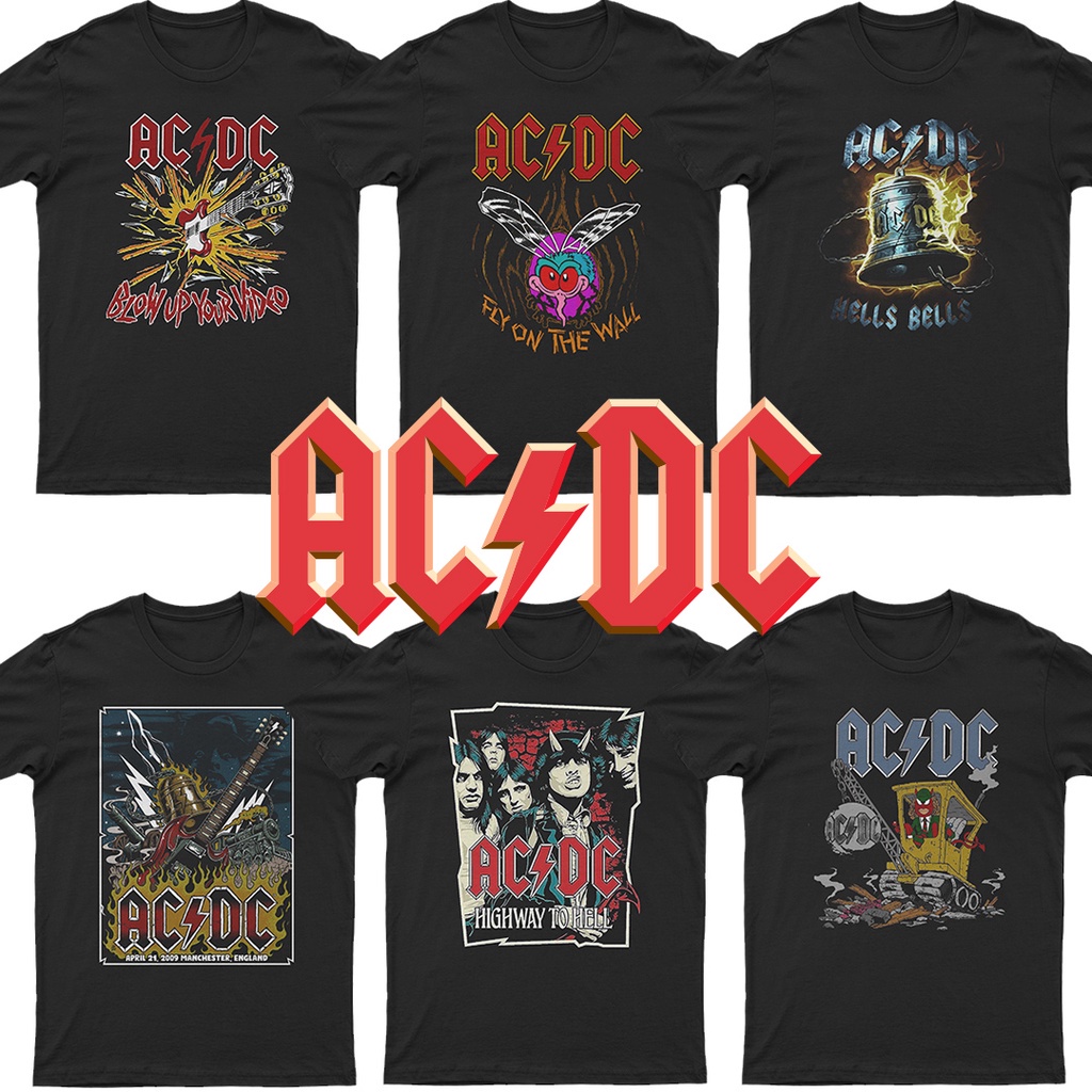 Baju Band ACDC T Shirt 100% Cotton Premium Kain Tebal | Shopee Malaysia