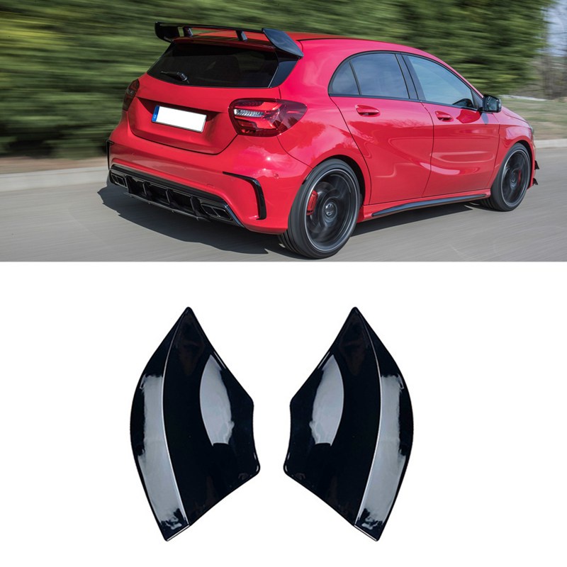 Car Bumper Spoiler Rear Lip Angle Splitter Diffuser For Mercedes-Benz A ...